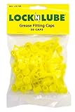 LockNLube Grease Fitting Caps (50 Count) (Yellow)