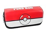 Cartoon Anime Pokemon Pokeball Pencil Case Large Capacity Pencil Multi-layer Pen Bag/Pencil Holder