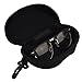 Zipper Eye Glasses Sunglasses Hard Case Box Portable Protector Black