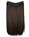 V-Shaped Hair Extensions One Piece U part Synthetic Straight Curly Wave Clips in Hairpiecethumb 1