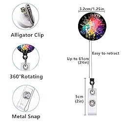 Retractable ID Badge Holder Nurse Badge Reels with