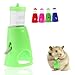 kathson 2 in 1 80ML Hamster Water Bottle Holder Dispenser With Base Hut Small Pet Nest
