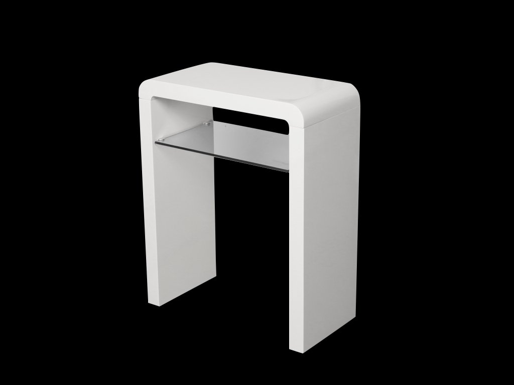 Atlanta White Console Table With Shelf Buy Online In Cayman Islands At Desertcart