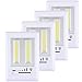 DEWENWILS COB LED Night Light, Battery (Included) Operated Closet Light, Dimmable Cordless Light with Switch, Ultra Bright Nightlight for Shelf, Kitchen, Garage, Under Cabinet, 200 Lumen, 4 Pack