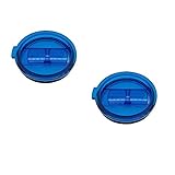 KOBWA Set of 2 Spill And Splash Resistant Lid With Slider Closure For Yeti 30 Oz Tumbler Ozark Trail Tumbler(Blue)