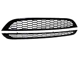 Piano Black Mesh Front Hood Bumper Grill Grille 2Pcs Mini Cooper S R53