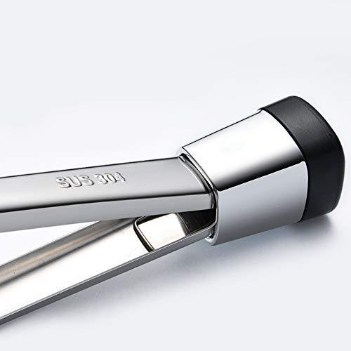 WELTPACKEN Air Fryer Food Tongs, Kitchen Food Tongs, Non-Stick Stainless Steel, Unique Locking Mechanism – Perfect for Picking Bread, Salads, Barbecue, Pasta, etc