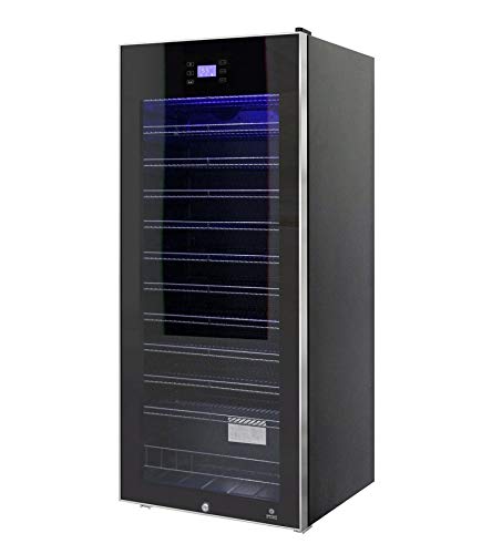Vinotemp-EL-100TSSD-99-Bottle-Single-Zone-Refrigerator-Wine-Cooler-One-Size-Black