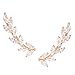 Humble Chic Crystal Leaf Ear Climbers - Simulated Diamond Flower Crawler Cuff Stud Earrings