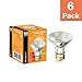 Xtricity PAR20 Halogen Narrow Flood Light Bulb, 50W, Dimmable, 700 Lumens, E26 Medium Base, 2700K Warm White, 120V, Ideal for Range Hood Replacement, (6 Pack)