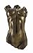 Veronese Design Bronzed Nude Female Torso Wall Plaque