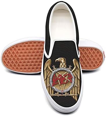 LuTao Man Slayer-Band-Black-Logo- Canvas Shoes Casual Loafers Shoes Sneaker