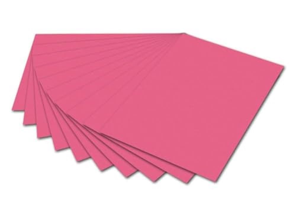 folia 6129 - Photo Card Dusky Pink, 50 x 70 cm, 300 g/m², 10 Sheets - for Crafts and Creative Design of Cards, Window Pictures and Scrapbooking