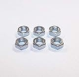 QSC 3/8-24 RHJN, 3/8-24 Steel Right Hand Jam Nut, Clear Zinc Plated