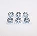 QSC 3/8-24 Steel Right Hand Jam Nut, Clear Zinc Plated (6-Pack)