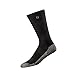 FootJoy Men's TechSof Tour Crew Socks, Black, Fits Shoe Size 7-12
