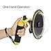 YOEMELY Dome Port for GoPro Hero 6 Hero 5 Hero 2018 HERO7 Black Underwater Dome GoPro Accessories (Yellow)
