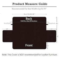 Argstar Reversible Sofa Slipcover for Dogs, Couch