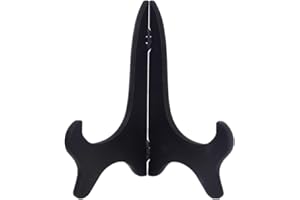 4" 6" 7" 8" 9" 10" 11" Foldable Easel Stand Dish Plate Plate Photo Picture Book Display Rack Holder- Black, 6Inch Creative An