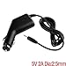 Coomoors DC 5V 2A Car Charger for Tablet PC MID eReader Diameter with 2.5mm Jack Plug - Black