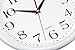 Bernhard Products White Wall Clocks 10 Inch, Set of 2 Silent Non Ticking Quality Quartz Battery Operated Round Easy to Read Home/Office/Kitchen/School Classroom Clock