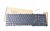 Eathtek Replacement Keyboard Compatible for Toshiba Satellite C650 C650D C655 C655D L650 L650D L655 L655D L670 L670D L675 L675D Pro C650 C655 C660 L650 L655 L670 PK130CK2A00 NSK-TN0SV Black US Layout