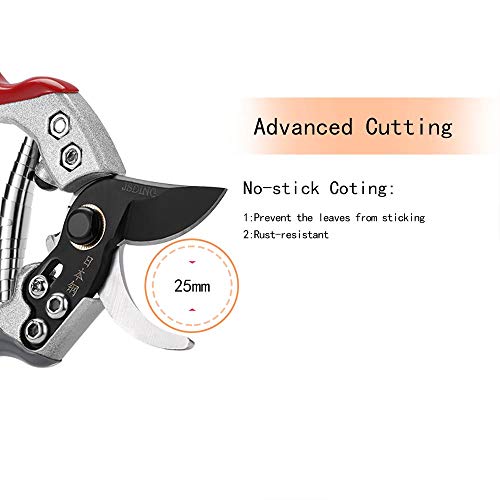 JSDing Gartenschere Baumschere Rebschere Professionelle Astscheren Premium Handscheren Top Gartenscheren rutschfestem… – Bild 4