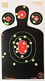 50 Pack 18" x 10" Silhouette Splatter Target - Multi-Color -GlowShot Targets - See Your Hits Instantly (100 Pack (New Style))