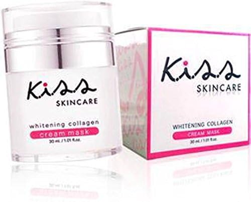 4x 30ml Kiss Skincare Whitening Collagen Cream Mask Lightening
