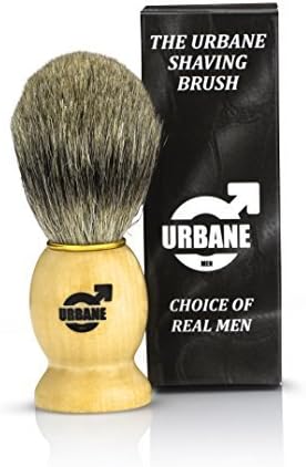 Shaving Brush by Urbane Men Pure Badger Wooden Handle Shaving Brush SB333