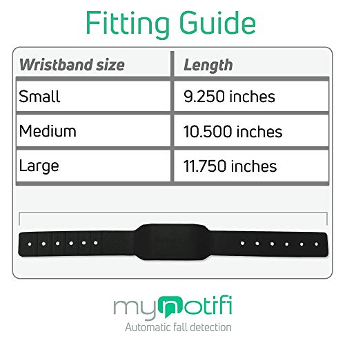 MyNotifi Automatic Fall Detection Wearable No Call Center, No Monthly