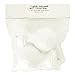 White Wood Pole Curtain Rod Ball Finials-1 Pair