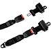 Retractable Universal Golf Cart Seat Belts and Bracket Kit for Most EZGO, Club Car DS, Yamaha, and Other Golf Cart - 4x Seat Belts