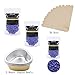 Wax Warmer - KERUITA Hair Removal Wax Kit with 3 Hard Wax Beans and 20 Wax Sticks, 500cc Detached Pot, White (Wax warmer)