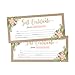 Hadley Designs 25 4x9 Blank Gift Certificate Cards Vouchers For Holiday, Birthday, Small Business, Restaurant, Spa Beauty Makeup Hair Salon, Wedding Bridal (Rustic Floral)