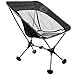 WildHorn Outfitters Terralite Portable Camp/Beach Chair (Supports 350 lbs) with TerraGrip Feet - Black