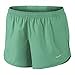 Nike Womens as Embossed Mod Tempo Running Shorts, Green