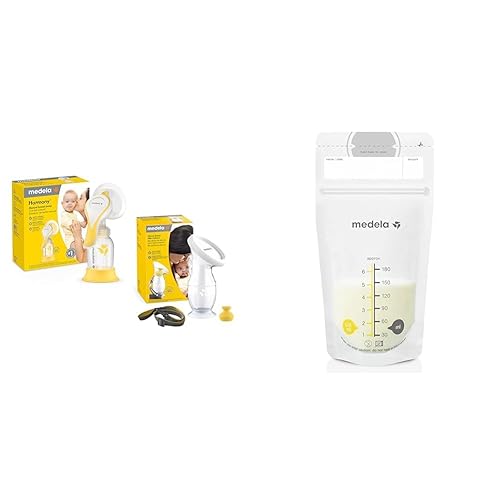 Medela Manual Breast Pump Set Perfect Pair Bundle, includes
