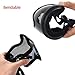 Infityle Airsoft Masks- Adjustable Half Metal Steel Mesh Face Mask and UV400 Goggles Set for Hunting, Paintball, Shooting (1 Set Black Skull, 1 Set)