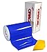 VViViD ORACAL 651 Multi-Colored Vinyl Solvent-Based Adhesive-Backed Calendared Wrap Decals w/Yellow Multi-Purpose Squeegee (12x 5ft, Brilliant Blue)