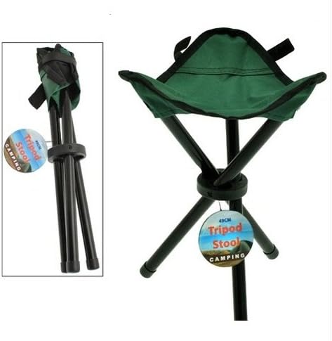 Stuffs Direct TRIPOD FISHING STOOL/CAMPING STOOL