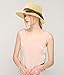 Womens Summer Roll Up Wide Brim Braided Straw Outdoor Hat,Nature