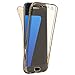 Samsung Galaxy S7 Edge Case, AMASELL Full Coverage 360 Degree Front and Back Protective Case Shockproof TPU Gel Transparent Clear Cover for Samsung Galaxy S7 Edge (Transparent Gold)