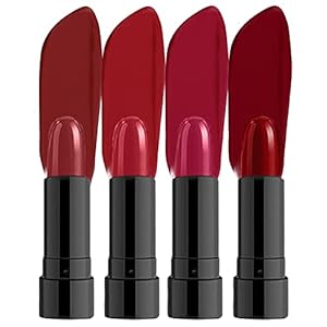 NY Bae Argan Oil Infused Mini Lipstick Runway – High Style Set of 4 Mini Lipsticks Kit 2 (1.4 g X 4) – Highly Pigmented…