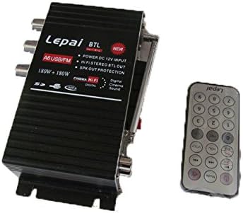 Lepai A6USBFM Hi-Fi Stereo Digital Power Amplifier Amp (Black)