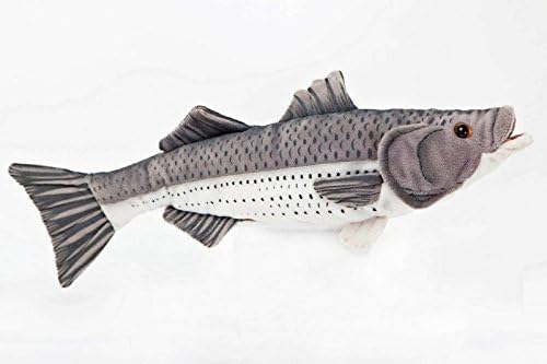 Striped Bass 10 Stuffed Plush Animal - Cabin Critters Freshwater Fish Collection by Cabin Critters