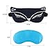 Cold or Hot Eye Mask Pillow for Eyes Soft Adjustable Strap, Cute Eye Mask Gel Face Mask for Migraines and Headaches,Eye Therapy Heat Mask Gel Beads,Stress Pain Relief Eye Mask Puffiness (Dark Blue)Foxthumb 1