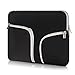 Egiant Laptop Sleeve 13.3 Inch, Water-Resistant Protective Bag for Mac Air, Pro 13 Retina Touch Bar, 12.9 Inch iPad Pro, Surface Book, Chromebook 13.3, Computer Notebook Carrying Cases-Black