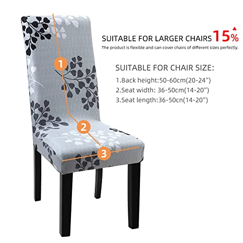 YISUN Stretch Dining Chair Covers Removable Washable Dining Room Chair