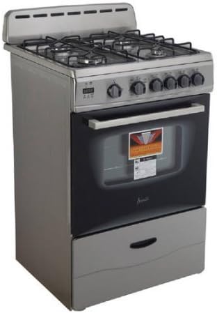 Avanti 24" Gas Range, GR2415CB, Stainless Steel